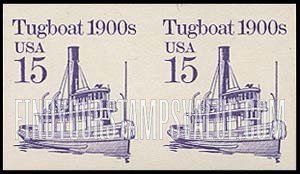 FindYourStampsValue: TUGBOAT 1900s - Transportation Coil