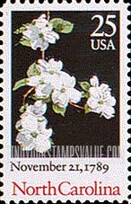 FindYourStampsValue: RATIFICATION OF THE CONSTITUTION BICENTENNIAL - North Carolina