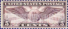FindYourStampsValue: WINGED GLOBE - 5c
