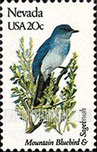FindYourStampsValue: NEVADA - State Birds and Flowers