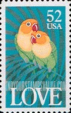 FindYourStampsValue: LOVE - Parrots