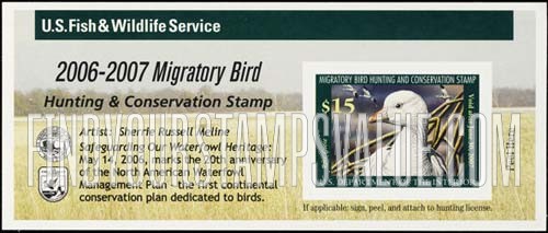 FindYourStampsValue: ROSS'S GOOSE, Self-adhesive Stamp