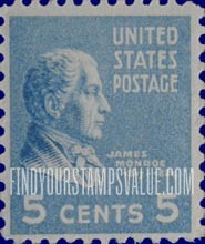 FindYourStampsValue: PRESIDENTIAL ISSUE - James Monroe