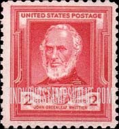 FindYourStampsValue: FAMOUS AMERICAN POETS - John Greenleaf Whittier