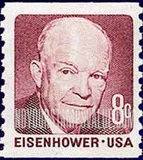 FindYourStampsValue: DWIGHT D. EISENHOWER, Coil Stamp