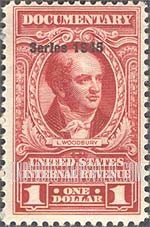 FindYourStampsValue: DOCUMENTARY ISSUE - Levi Woodbury