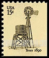 FindYourStampsValue: WINDMILLS - Southwestern Windmill, booklet stamp