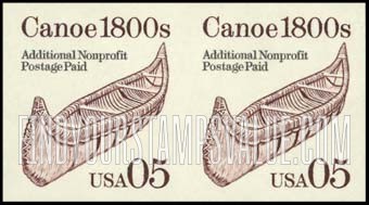 FindYourStampsValue: CANOE 1800s - Transportation Coil
