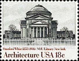 FindYourStampsValue: NEW YORK UNIVERSITY LIBRARY - American Architecture