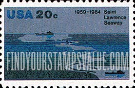 FindYourStampsValue: ST. LAWRENCE SEAWAY, 25th ANNIVERSARY