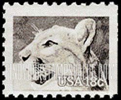 FindYourStampsValue: AMERICAN WILDLIFE - Puma, booklet stamp