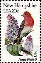 FindYourStampsValue: NEW HAMPSHIRE - State Birds and Flowers