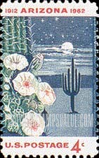 FindYourStampsValue: ARIZONA STATEHOOD, 50th ANNIVERSARY
