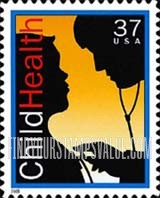 FindYourStampsValue: CHILD HEALTH - Child and Doctor, Self-Adhesive stamp