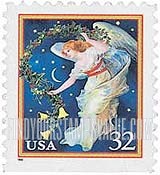 FindYourStampsValue: CHRISTMAS - Midnight Angel, Self-Adhesive Stamp