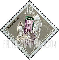FindYourStampsValue: MINERAL HERITAGE - Tourmaline
