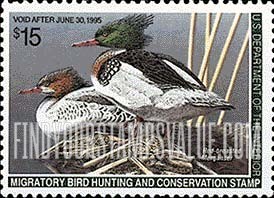 FindYourStampsValue: RED-BREASTED MERGANSERS