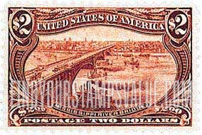 FindYourStampsValue: TRANS-MISSISSIPPI EXPOSITION ISSUE - Mississippi River Bridge