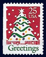 FindYourStampsValue: CHRISTMAS - Christmas tree, Booklet Stamp