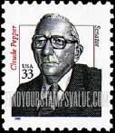 FindYourStampsValue: DISTINGUISHED AMERICANS - Senator Claude Pepper