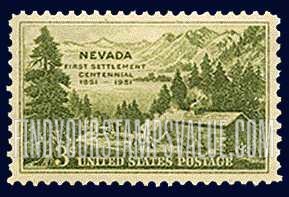 FindYourStampsValue: NEVADA SETTLEMENT CENTENNIAL - Carson Valley
