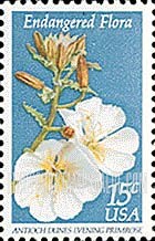 FindYourStampsValue: ENDANGERED FLORA - Antioch dunes evening primrose