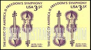 FindYourStampsValue: WEAVER VIOLINS, Coil Stamps - Americana Issue