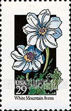FindYourStampsValue: WILDFLOWERS - White Mountain Avens
