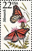 FindYourStampsValue: MONARCH BUTTERFLY - North American Wildlife