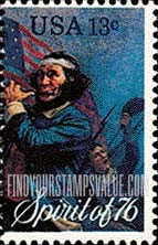 FindYourStampsValue: AMERICAN BICENTENNIAL - Spirit of '76 Fifer