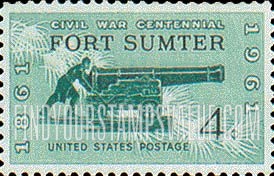 FindYourStampsValue: CIVIL WAR CENTENNIAL - Fort Sumter