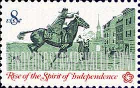 FindYourStampsValue: AMERICAN BICENTENNIAL - Postrider