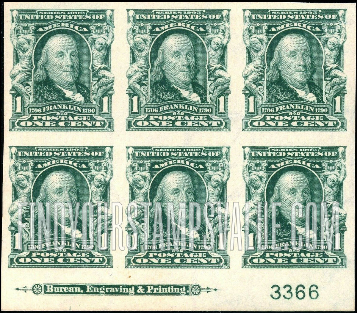 FindYourStampsValue: BENJAMIN FRANKLIN - Bureau, Engraving & Printing Imprint