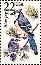FindYourStampsValue: BLUE JAY - North American Wildlife