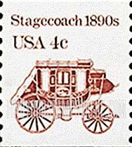 FindYourStampsValue: STAGECOACH 1890s - Transportation, Coil, Redused inscription