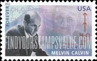 FindYourStampsValue: AMERICAN SCIENTISTS - Melvin Calvin, Chemist, Self-Adhesive stamp