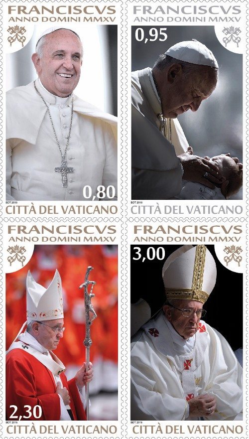 Stamp issue by Vatican Post highlighting Pope Francis’ reflections and homilies