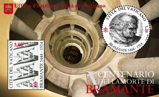 Stamp issue commemorating the 500th anniversary of the death of Bramante