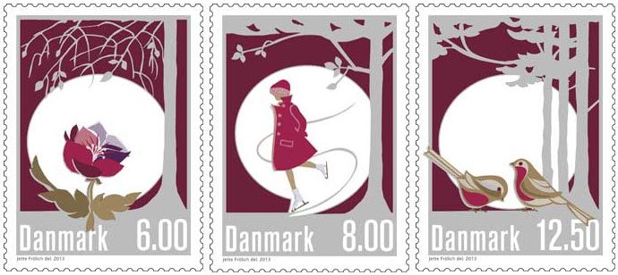 Winter stamps 2013 from Denmark