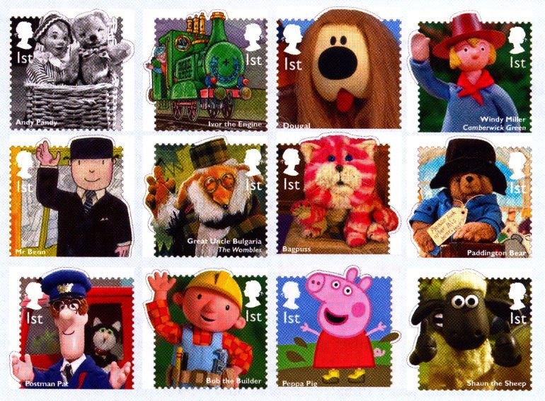 Classic Children's TV stamps from the Royal Mail