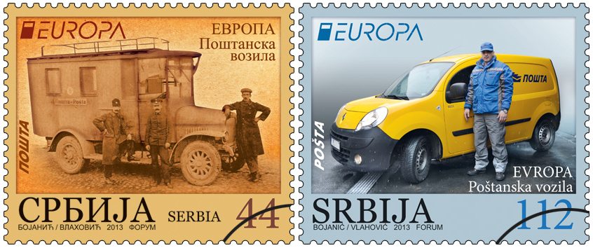 EUROPA 2013 – Serbian Postal Vehicles