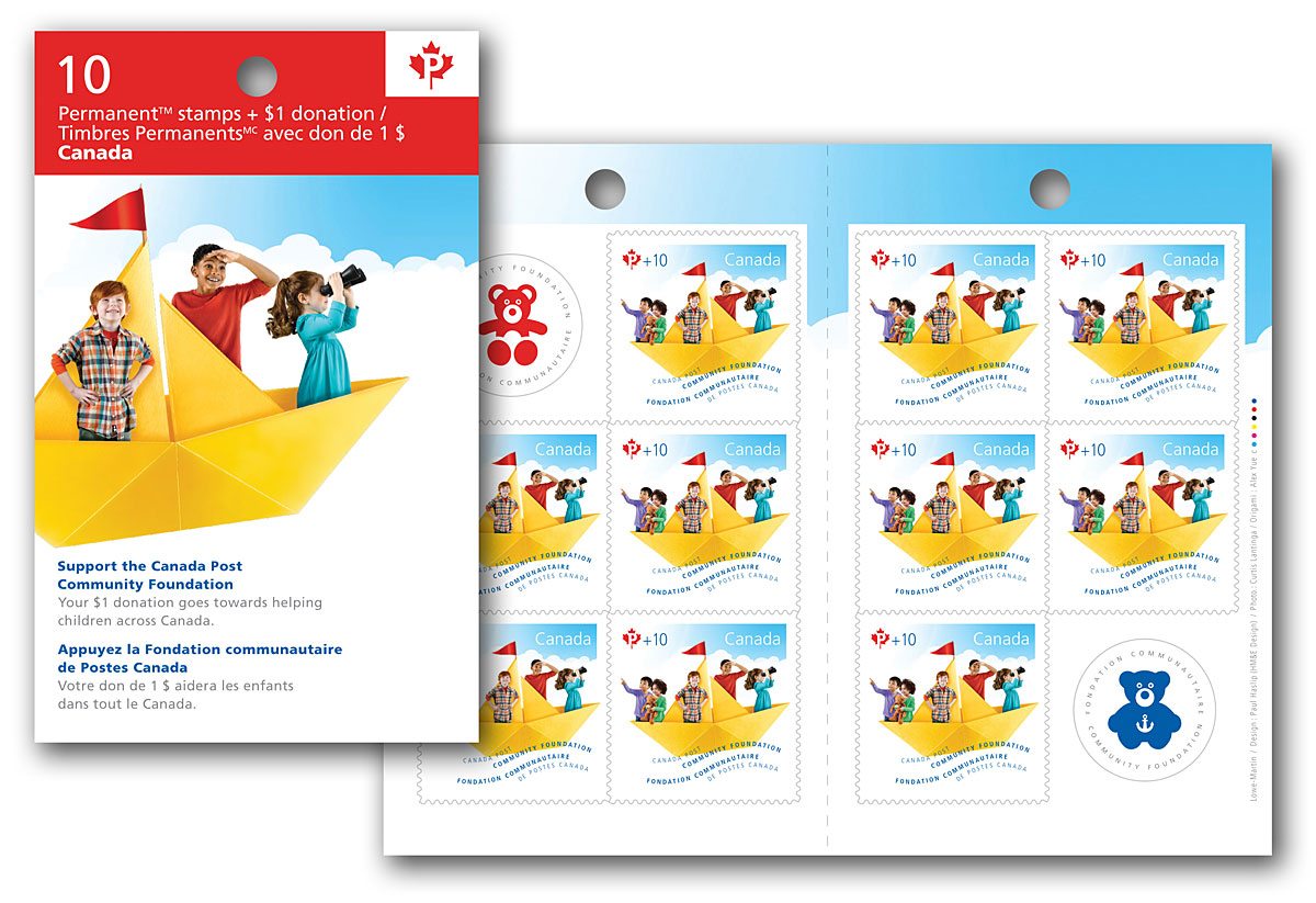 Stamp issue for Canada Post Community Foundation