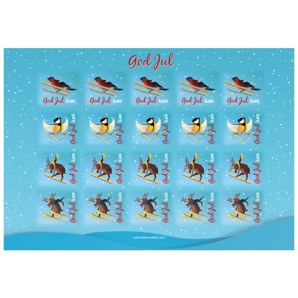 Åland Christmas seals to support disabled persons. Warm-hearted issue that cannot be avoided