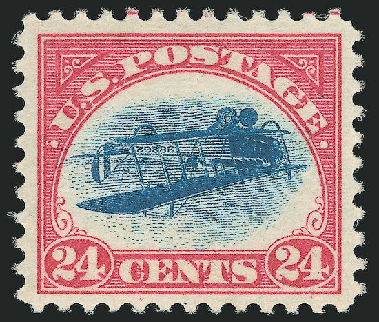 The finest graded Inverted Jenny made US$1,100,000. New auction record is set