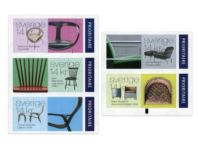 Sit comfortable with a new stamp issue of Sweden Post