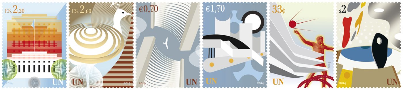 "2014 Definitives" – new stamp issue by the United Nations Postal Administration