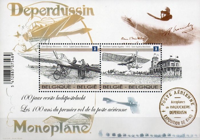 100 Years of the First Airmail Flight celebrated on new Belgian stamps