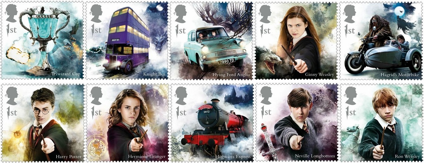 Ten Harry Potter special stamps unveiled by Royal Mail