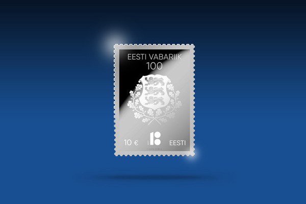 A pure silver stamp will mark 100th anniversary of Estonia. A special collectible stamp is to be released