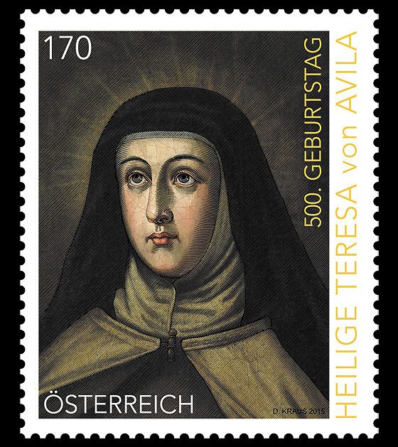 500th anniversary of the birth of St Teresa of Avila celebrated by Austria Post